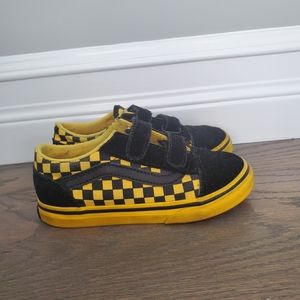 Vans-Yellow and Black Checkerboard